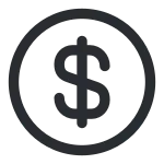 Dollar Circle SVG Icon